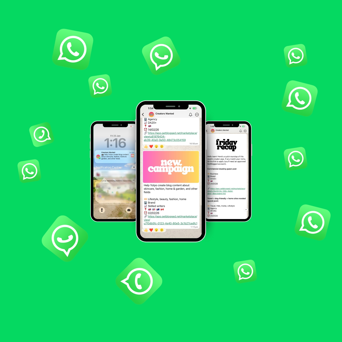 Join the Get Blogged WhatsApp community for bloggers and creators